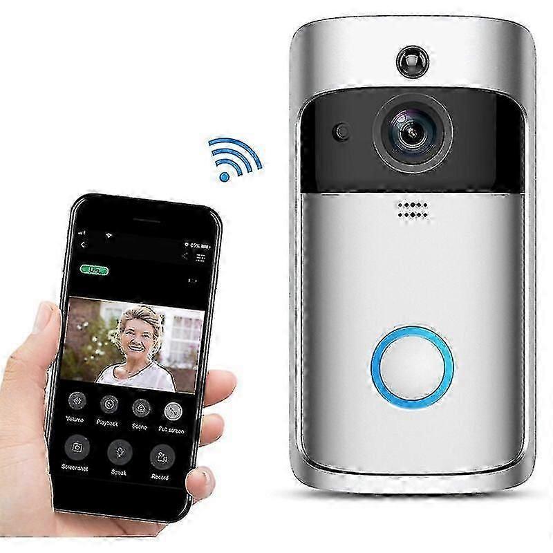 Wireless Video Doorbell Camera with Indoor Chime, Security