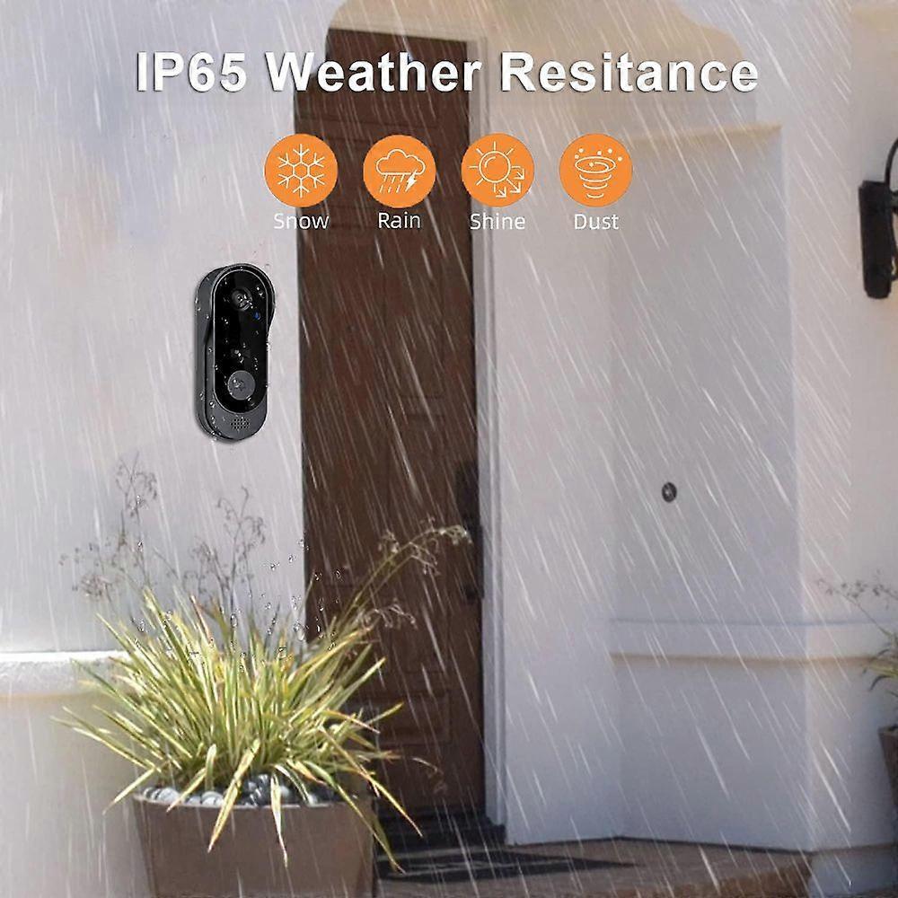 Smart Video Doorbell, Rechargeable Wireless Camera Doorbell