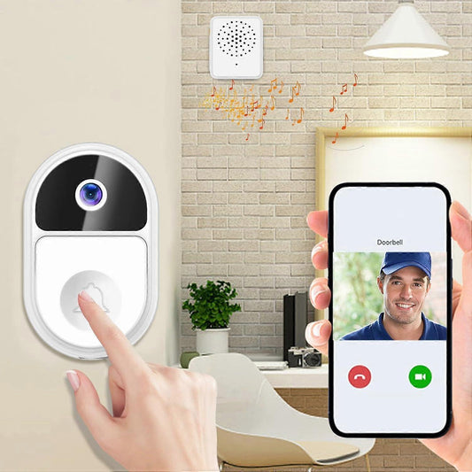Smart Video Doorbell with Chime, HD Night Vision, Anti-Theft