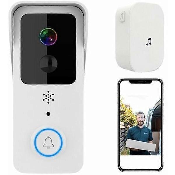 T32-1080P Wireless Video Doorbell with Indoor Chime, Macaron Color