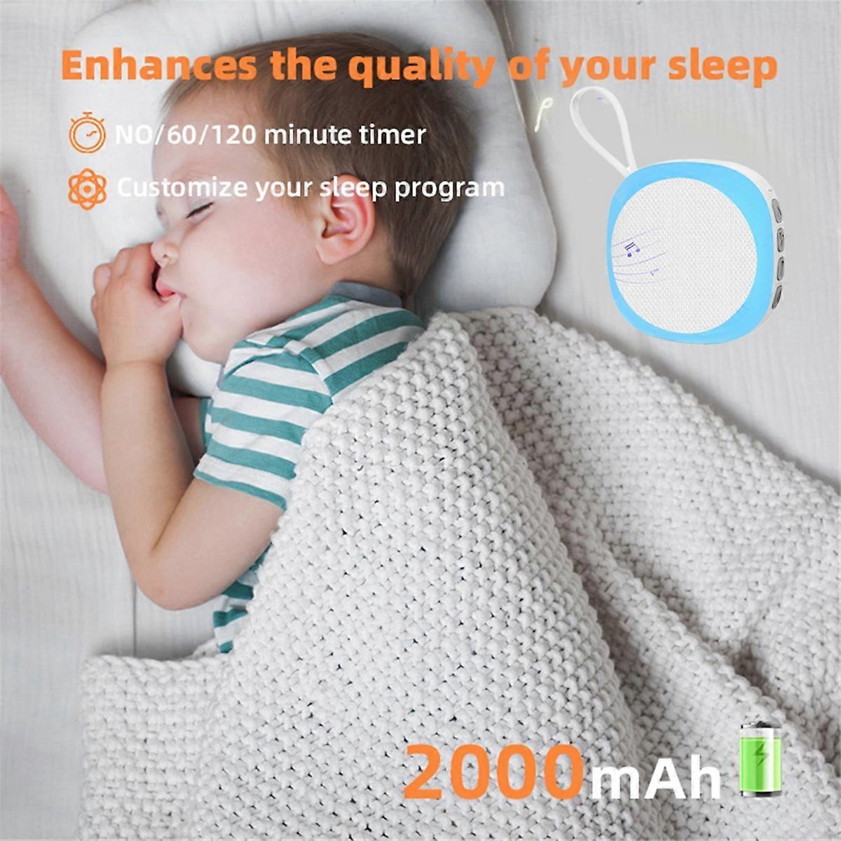 White Noise Machine with 14 Sounds and Night Light Black