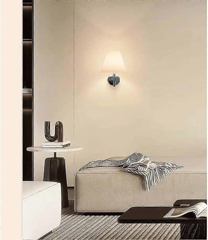 Battery Operated Wall Sconces Set of 2, USB Rechargeable Wireless Lamps, Remote, Linen Shade