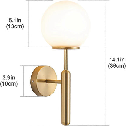 Battery Operated Wall Sconce Set of 2, Wireless Remote Dimmable LED, Gold Fabric Shade