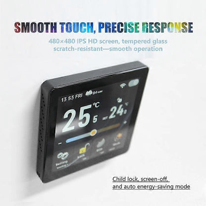 Smart Thermostat with 4-Inch LCD Screen Temperature Control for Home Heating System