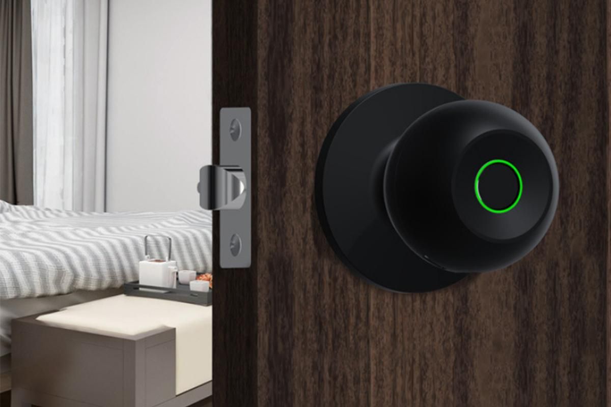 Fingerprint Door Lock Smart Fingerprint Door Knob with Lock Biometric Door Lock with App Control & Key Bluetooth Smart Door Lock with Handle