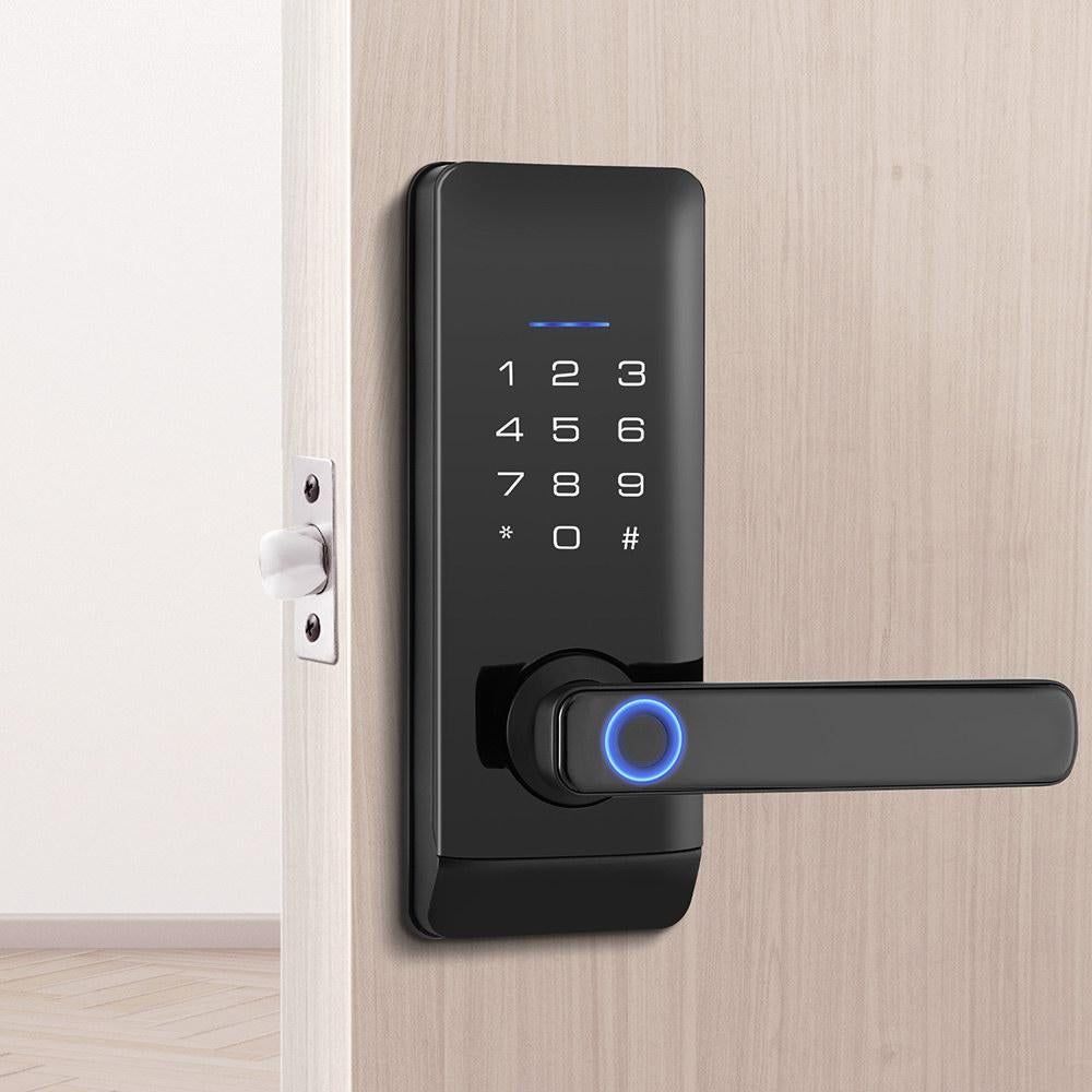 Fingerprint Door Lock Smart Fingerprint Door Knob with Lock Biometric Door Lock with App Control & Key Bluetooth Smart Door Lock with Handle