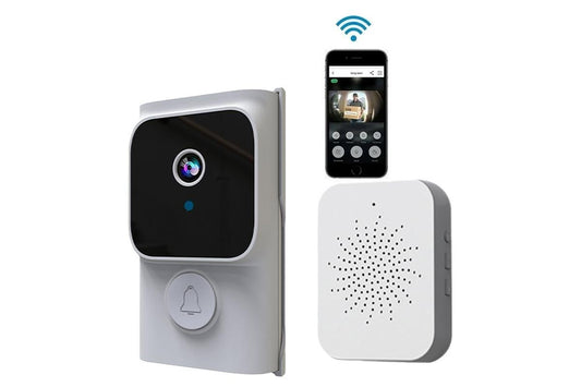 Wireless Smart Video Doorbell with Chime Intelligent Visual Doorbell View Security Doorbell Smart Doorbell