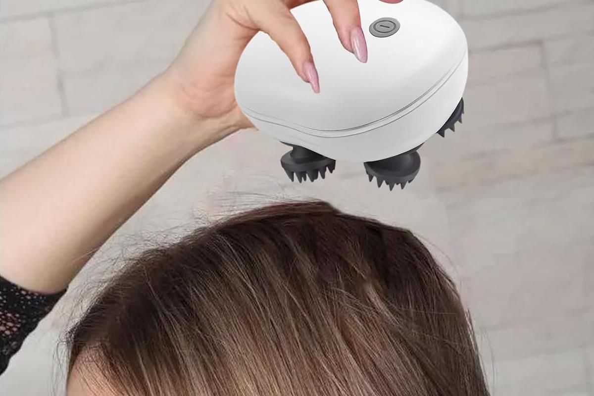 Handheld Rechargeable Electric Scalp Head Massager for Head and Body