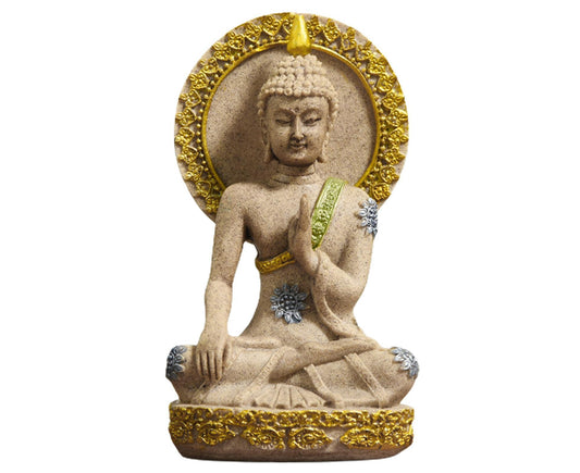 Meditation Buddha Ornament-Golden