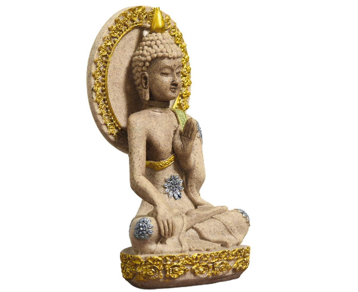 Meditation Buddha Ornament-Golden