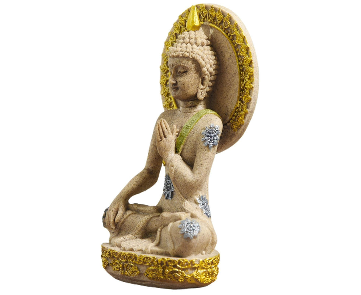 Meditation Buddha Ornament-Golden