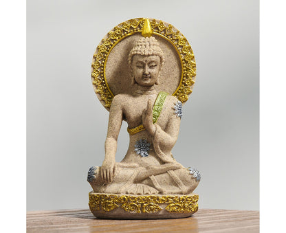 Meditation Buddha Ornament-Golden