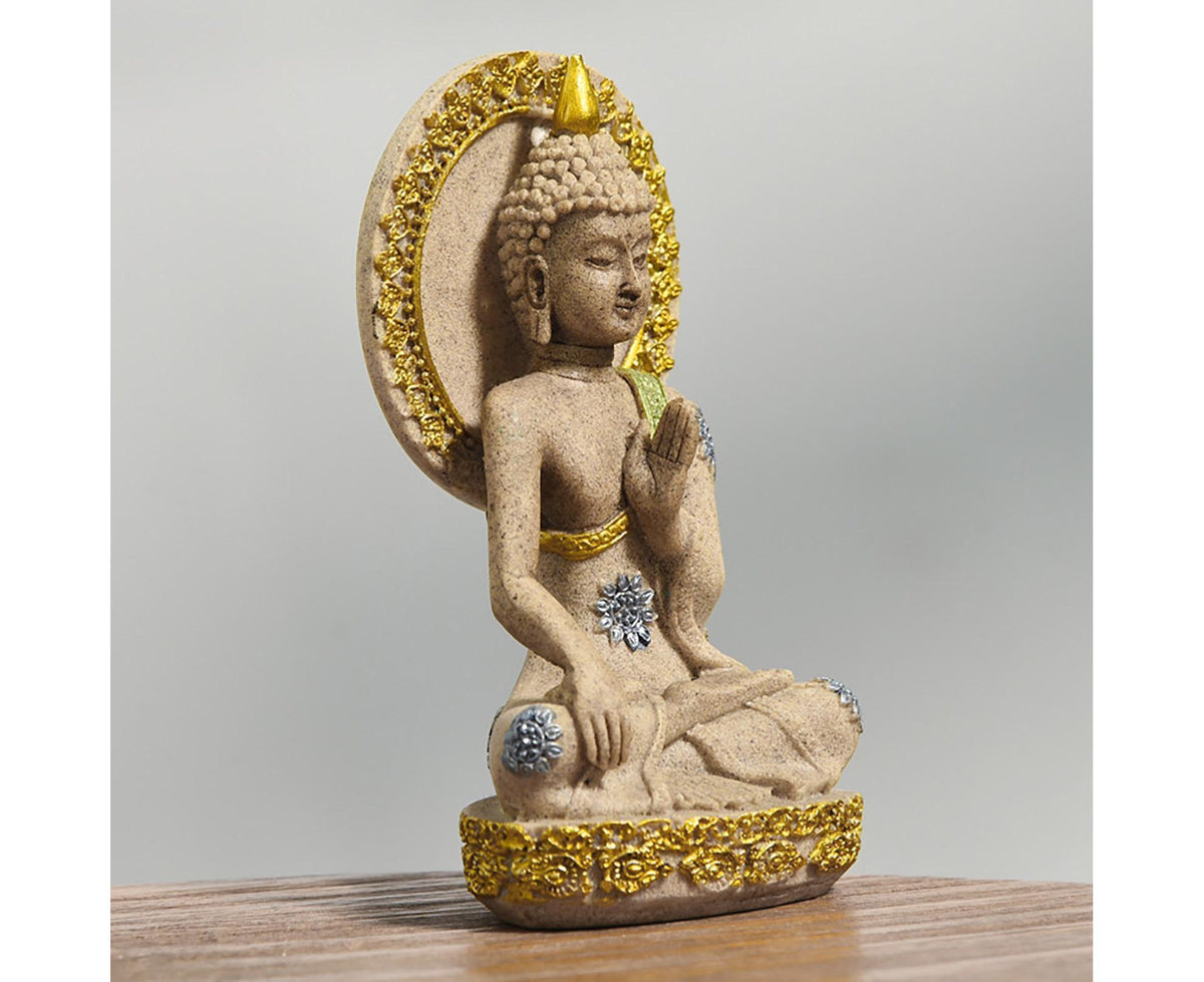 Meditation Buddha Ornament-Golden