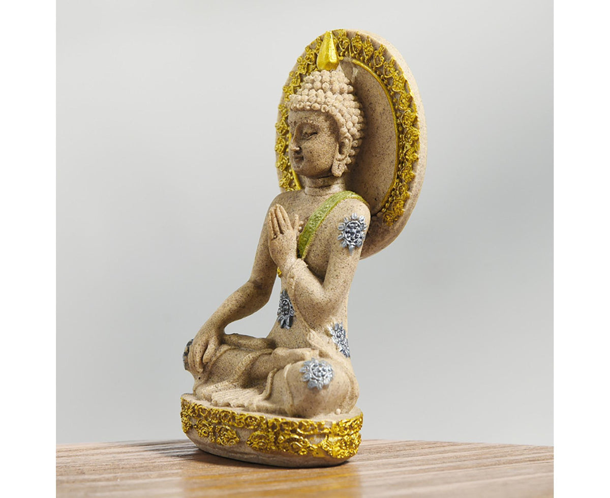 Meditation Buddha Ornament-Golden