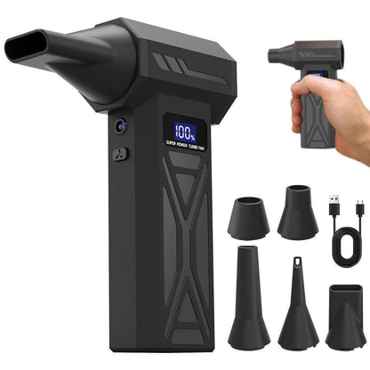 110000RPM Electric Compressed Air Duster Rechargeable Powerful Blower 4 Speed Adjustable
