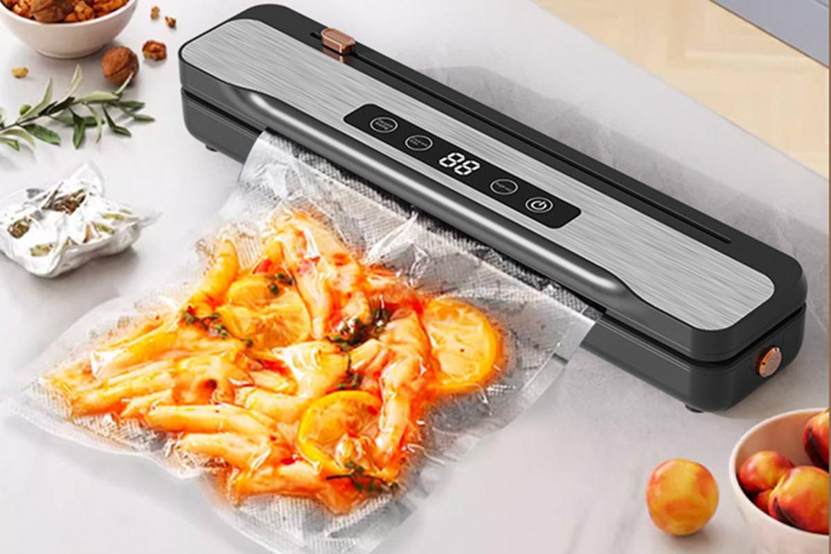 Wet And Dry Dual Use Food Vacuum Sealer Machine With Cutter Device