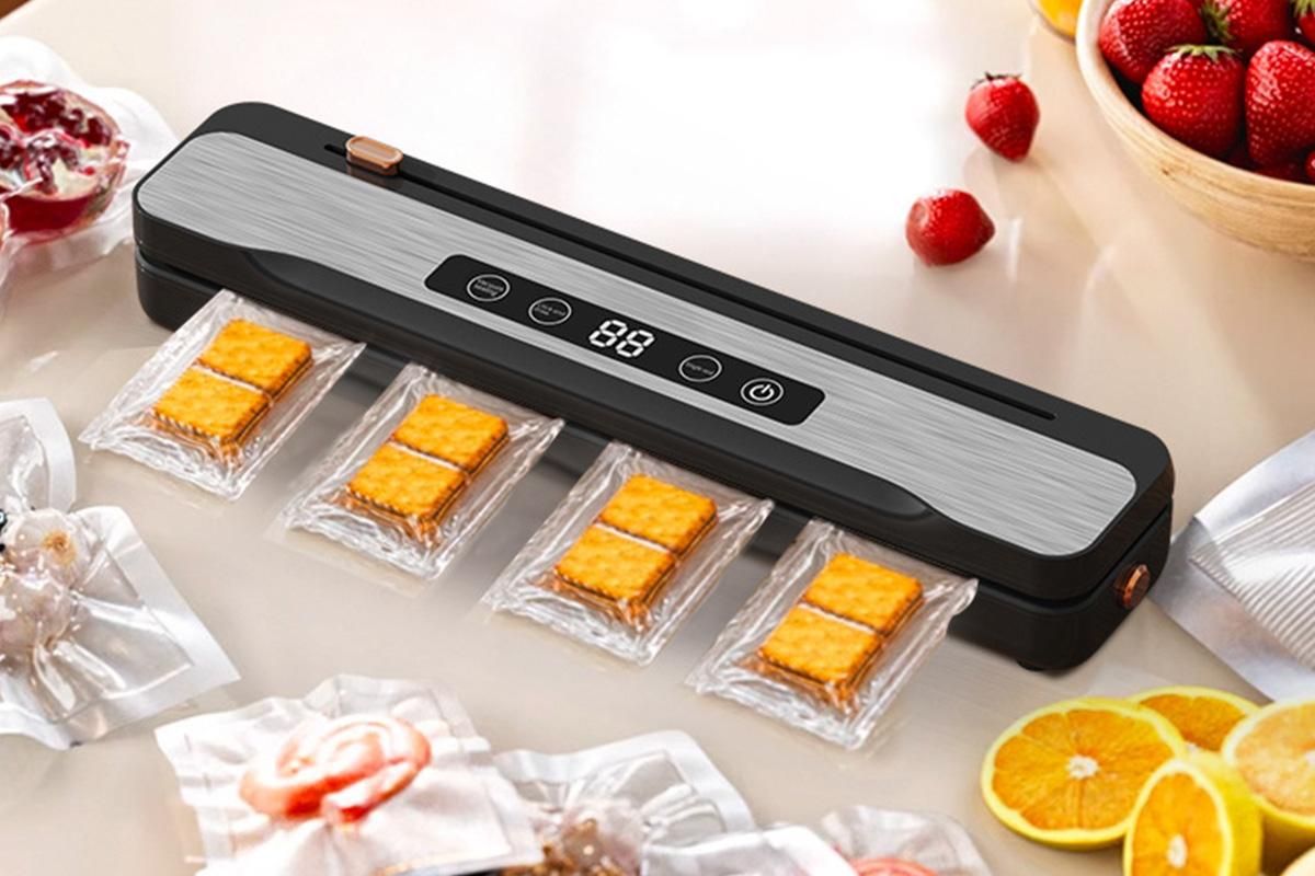 Wet And Dry Dual Use Food Vacuum Sealer Machine With Cutter Device