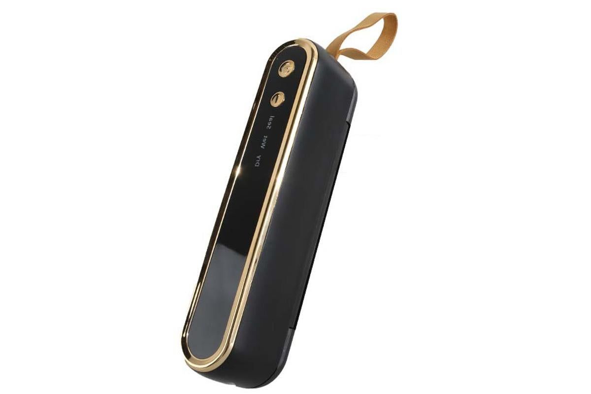Mini Vacuum Sealer Machine Cordless Food Vacuum Sealer for Freezer Storage Meal Prep - Black