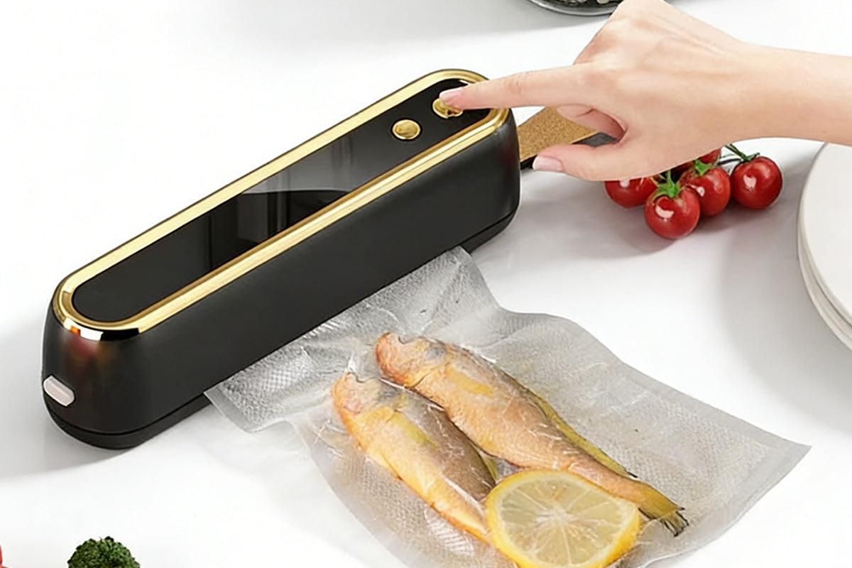 Mini Vacuum Sealer Machine Cordless Food Vacuum Sealer for Freezer Storage Meal Prep - White
