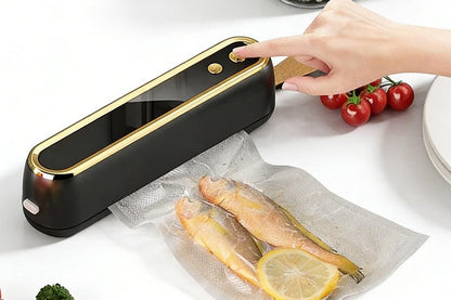 Mini Vacuum Sealer Machine Cordless Food Vacuum Sealer for Freezer Storage Meal Prep - White
