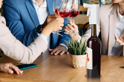 Smart Touch Screen Electric Wine Spirit Dispenser - White