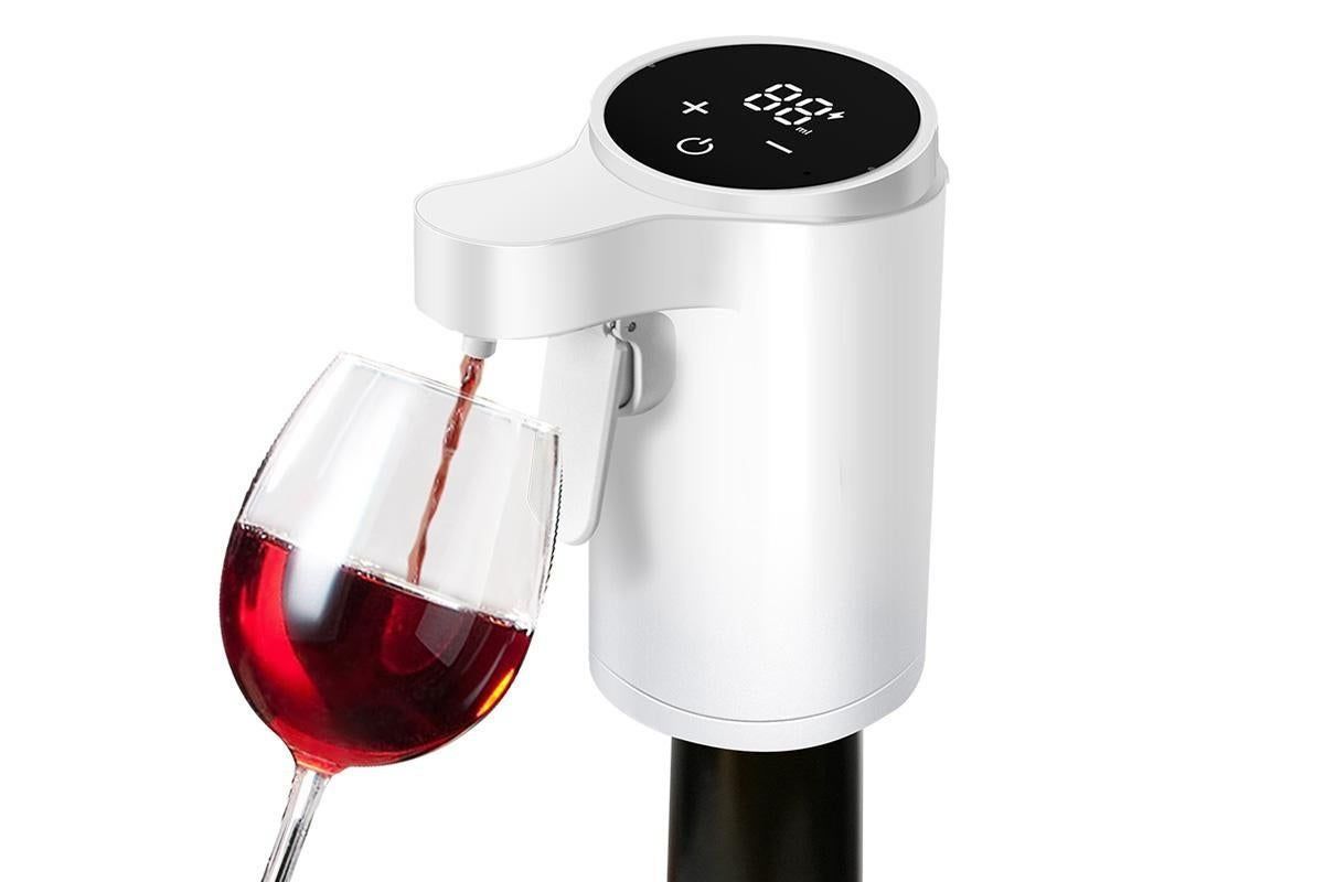 Smart Touch Screen Electric Wine Spirit Dispenser - White