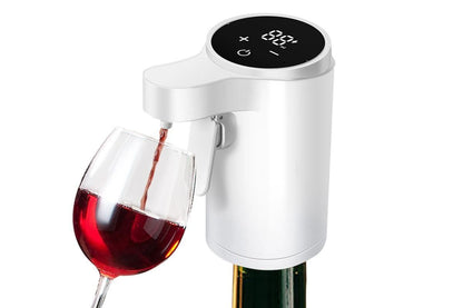 Smart Touch Screen Electric Wine Spirit Dispenser - White