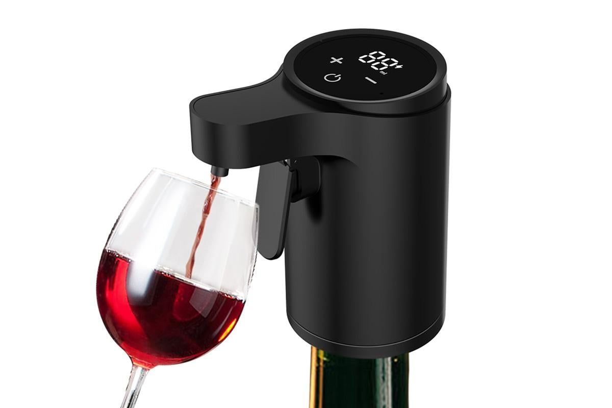 Smart Touch Screen Electric Wine Spirit Dispenser - White