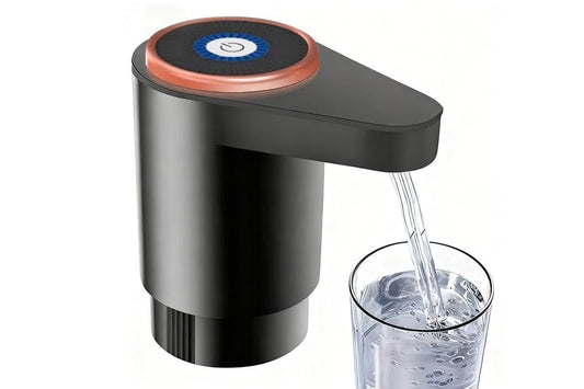 Portable Electric Water Bottle Pump Automatic Dispenser For Home Kitchen Camping - Black