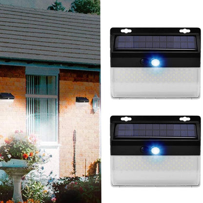 2Pcs LED Solar Power Motion Sensor Light Outdoor Security Garden Lamp Solar Wall Light