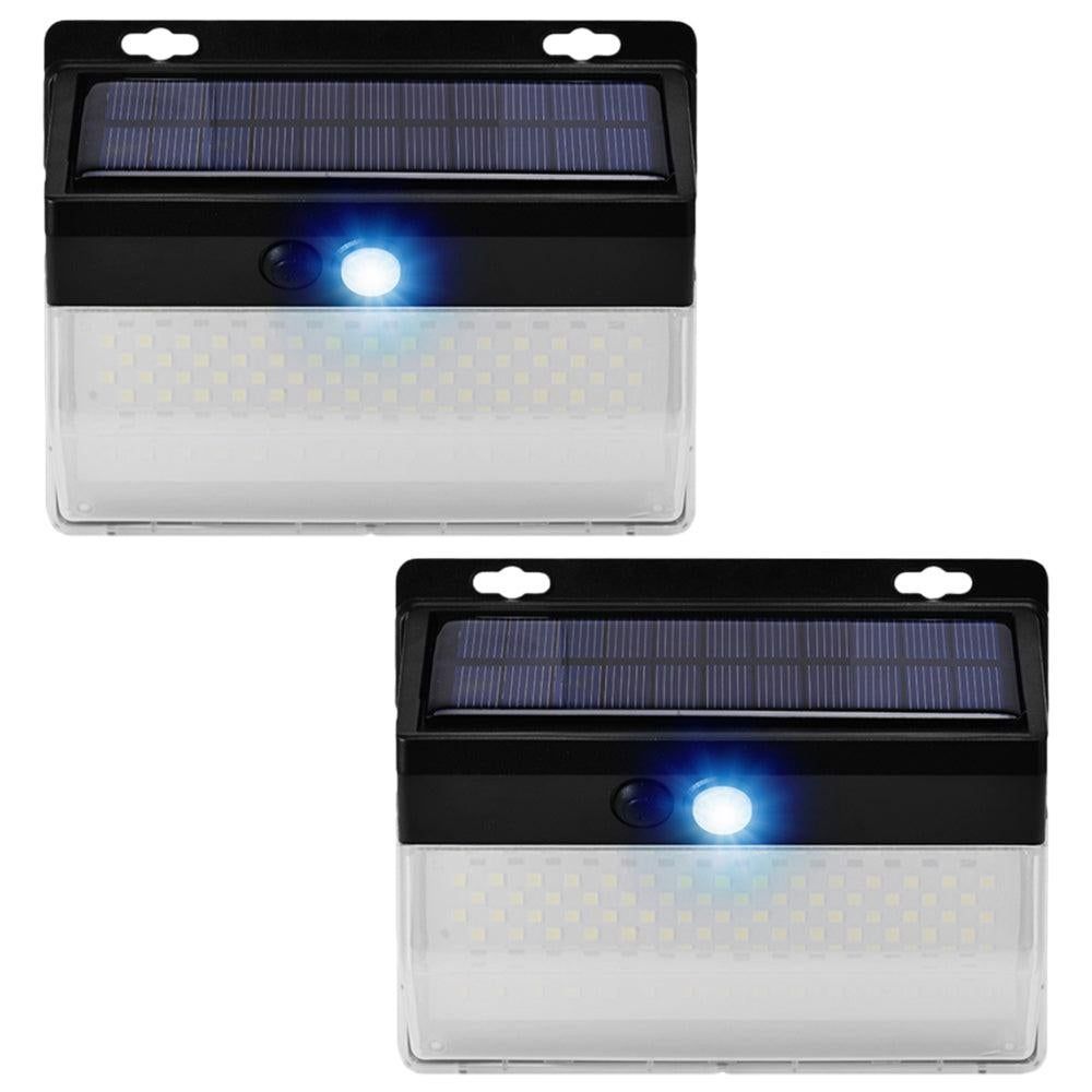 2Pcs LED Solar Power Motion Sensor Light Outdoor Security Garden Lamp Solar Wall Light