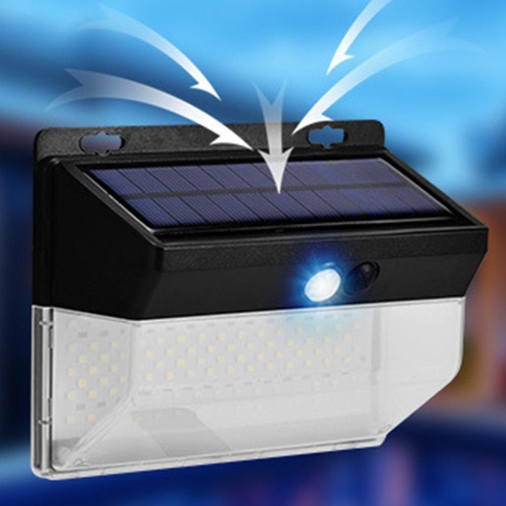 2Pcs LED Solar Power Motion Sensor Light Outdoor Security Garden Lamp Solar Wall Light