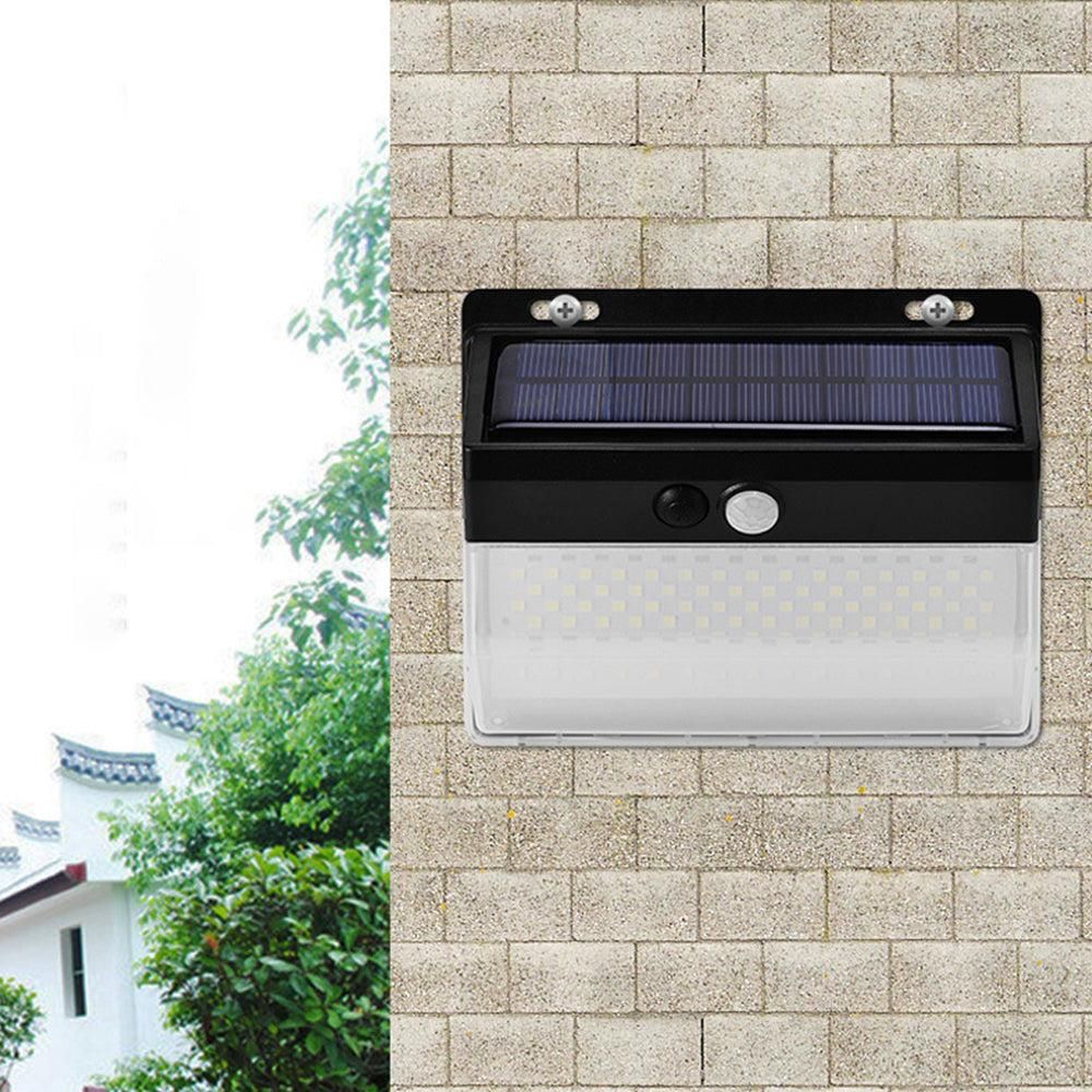 2Pcs LED Solar Power Motion Sensor Light Outdoor Security Garden Lamp Solar Wall Light
