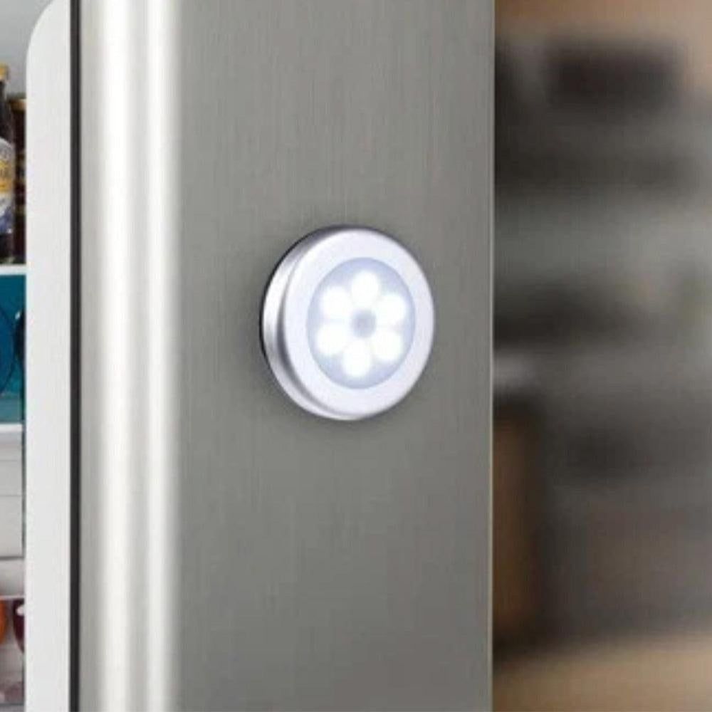 3Pcs Motion Sensor LED Lights Battery Operated Night Lights for Closet Cabinet Hallway Stair White Light