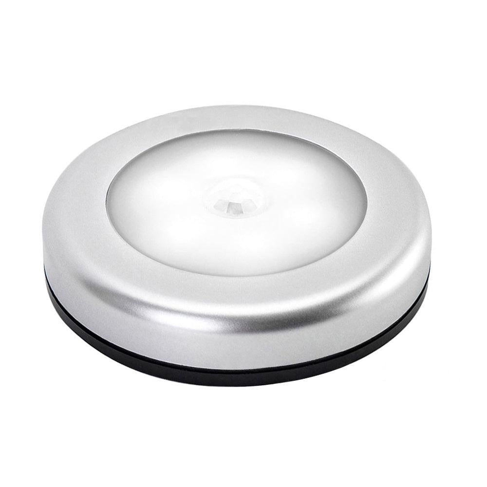 3Pcs Motion Sensor LED Lights Battery Operated Night Lights for Closet Cabinet Hallway Stair White Light
