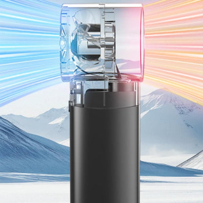 Portable High-Speed USB Mist Fan - Rechargeable Cooling Fan for Travel Office & Home Black