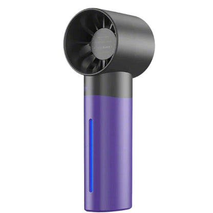 Portable High-Speed USB Mist Fan - Rechargeable Cooling Fan for Travel Office & Home Purple