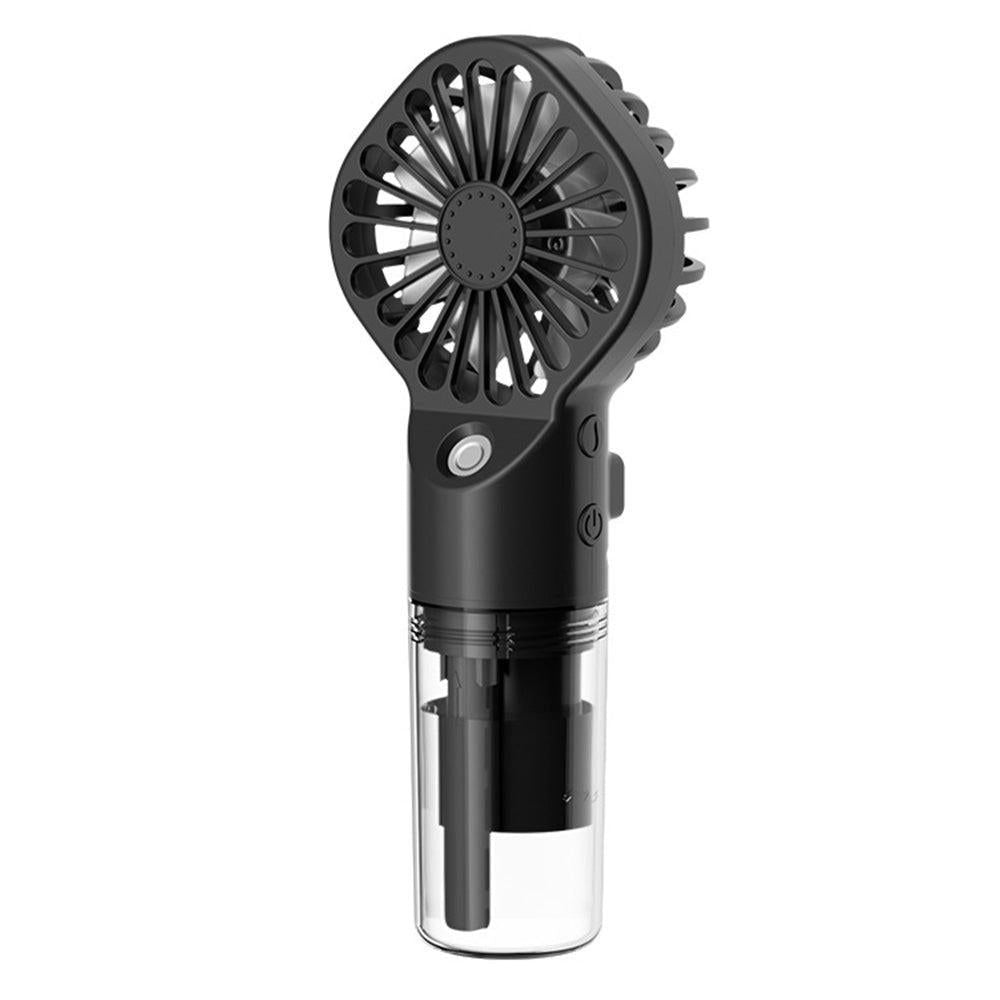 Handheld Misting Fan - Portable Rechargeable Spray Cooling Fan for Home & Office Black
