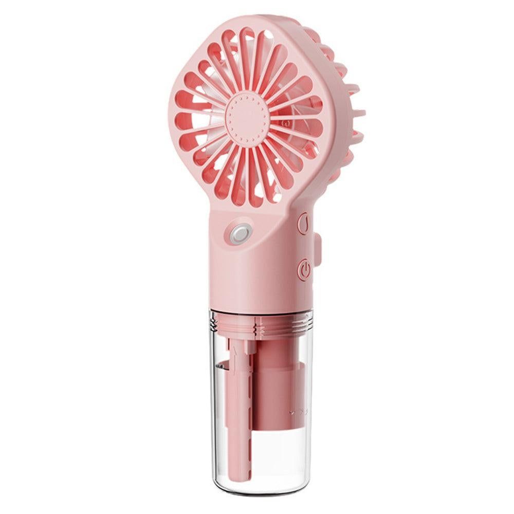 Handheld Misting Fan - Portable Rechargeable Spray Cooling Fan for Home & Office Black