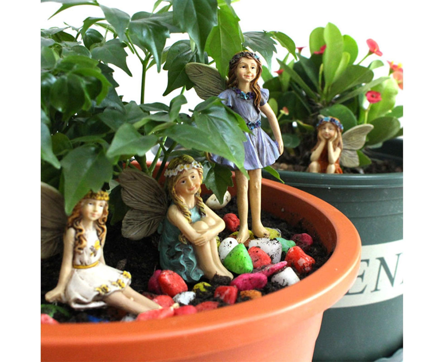 6Pcs Miniature Fairy Garden Figurines - 1 Set