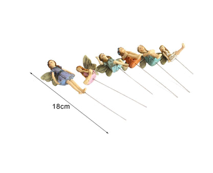 6Pcs Miniature Fairy Garden Figurines - 1 Set