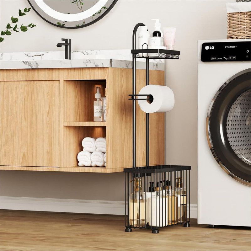 Bathroom Tissue Holder – Wall-Mounted Storage Rack for Home