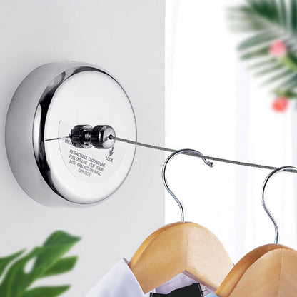 Retractable Clothesline 2.8m Stainless Steel Strong Bearing Rust Corrosion Resistant Telescopic Clothes Drying Line
