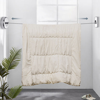 Retractable Clothesline 2.8m Stainless Steel Strong Bearing Rust Corrosion Resistant Telescopic Clothes Drying Line