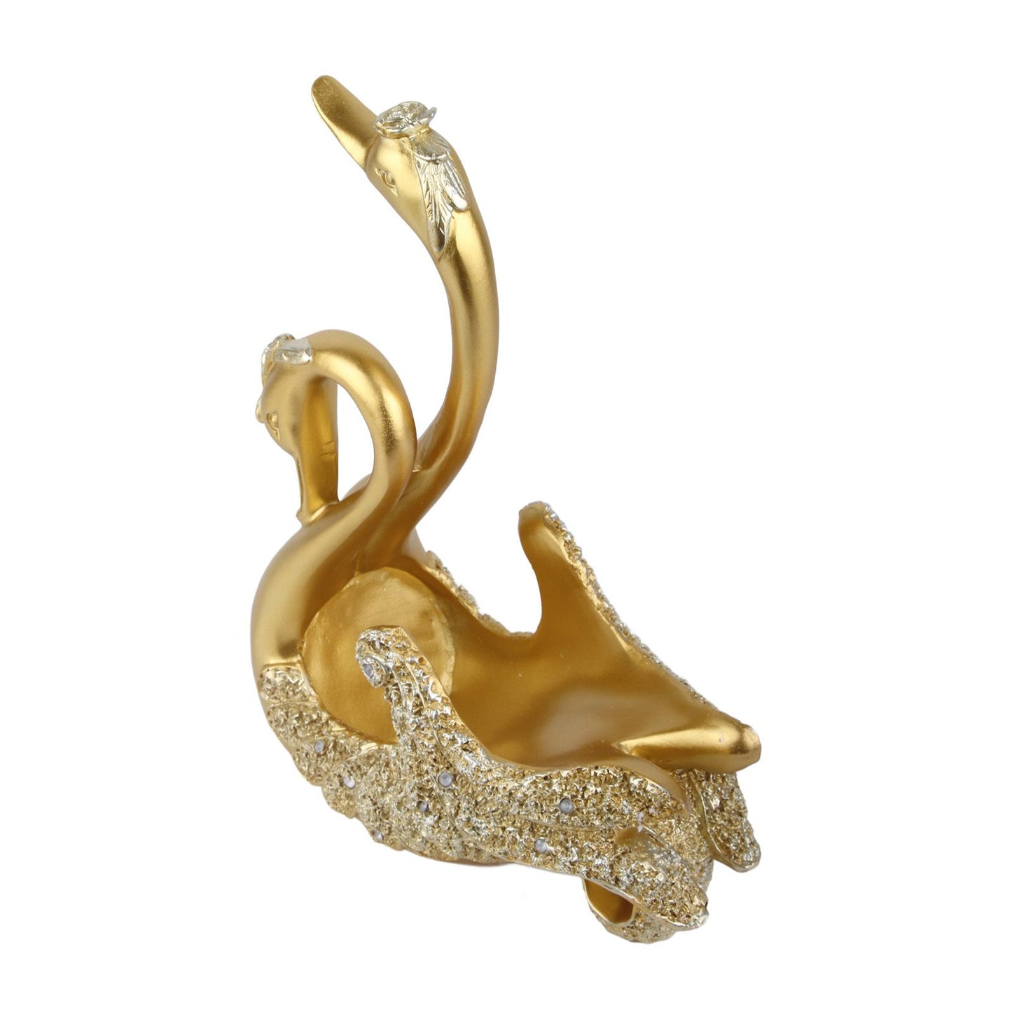 Luxury Swan Wine Rack Innovative Desktop Wine Cabinet Decorative Ornaments for Living Room Office Gold