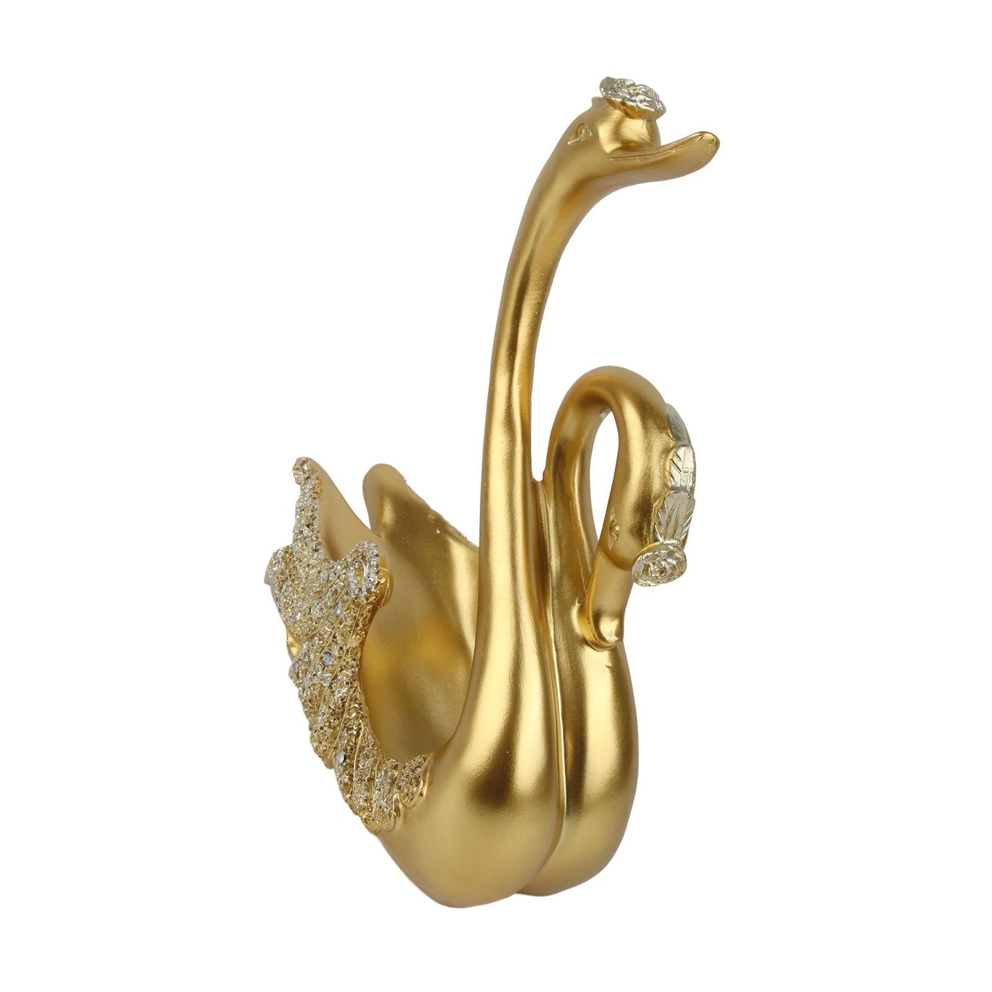 Luxury Swan Wine Rack Innovative Desktop Wine Cabinet Decorative Ornaments for Living Room Office Gold