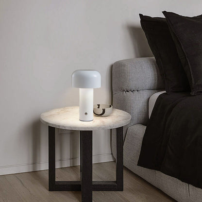 Mushroom Table Lamp Three Colors LED Light Beads Stepless Dimming Mushroom Lamp Night Light for Bedroom Bedside White