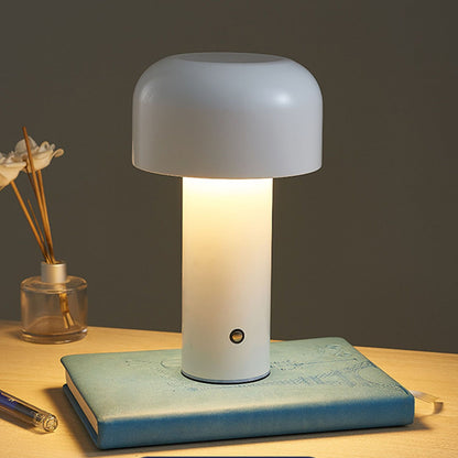 Mushroom Table Lamp Three Colors LED Light Beads Stepless Dimming Mushroom Lamp Night Light for Bedroom Bedside White