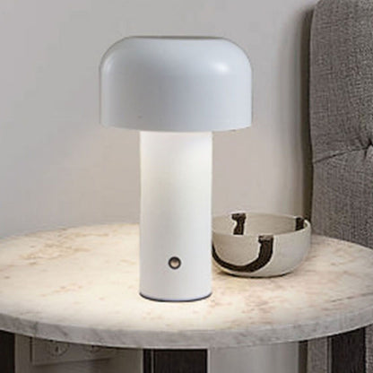 Mushroom Table Lamp Three Colors LED Light Beads Stepless Dimming Mushroom Lamp Night Light for Bedroom Bedside White