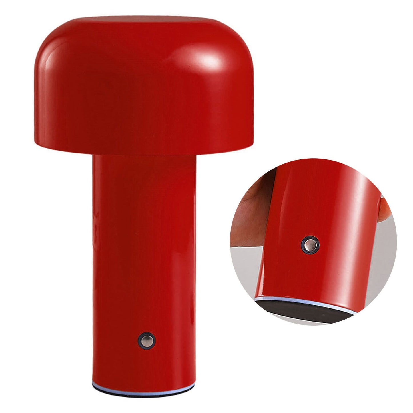 Mushroom Table Lamp Three Colors LED Light Beads Stepless Dimming Mushroom Lamp Night Light for Bedroom Bedside Red